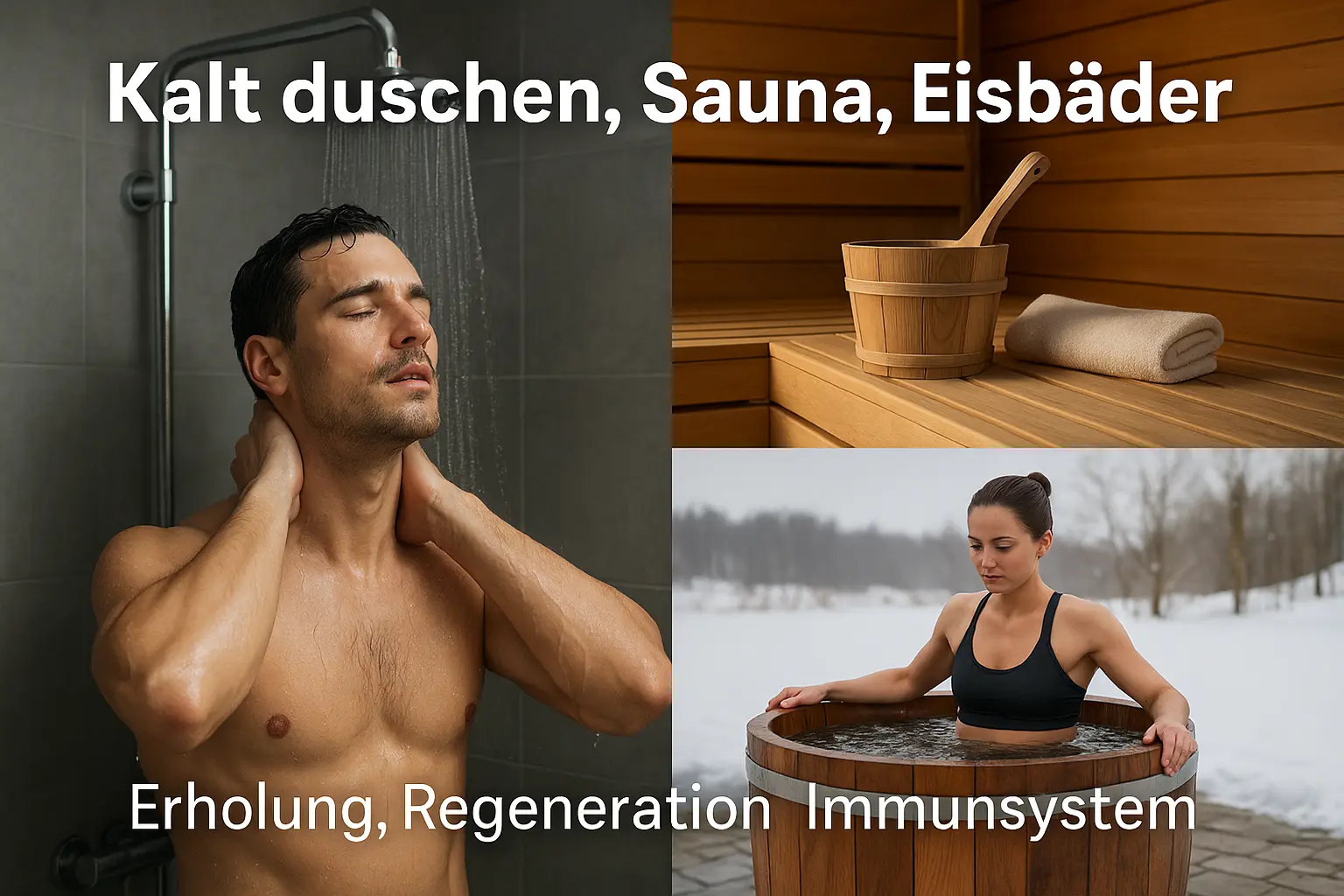 Kalt duschen, Sauna und Eisbäder – Wirkung und Vorteile